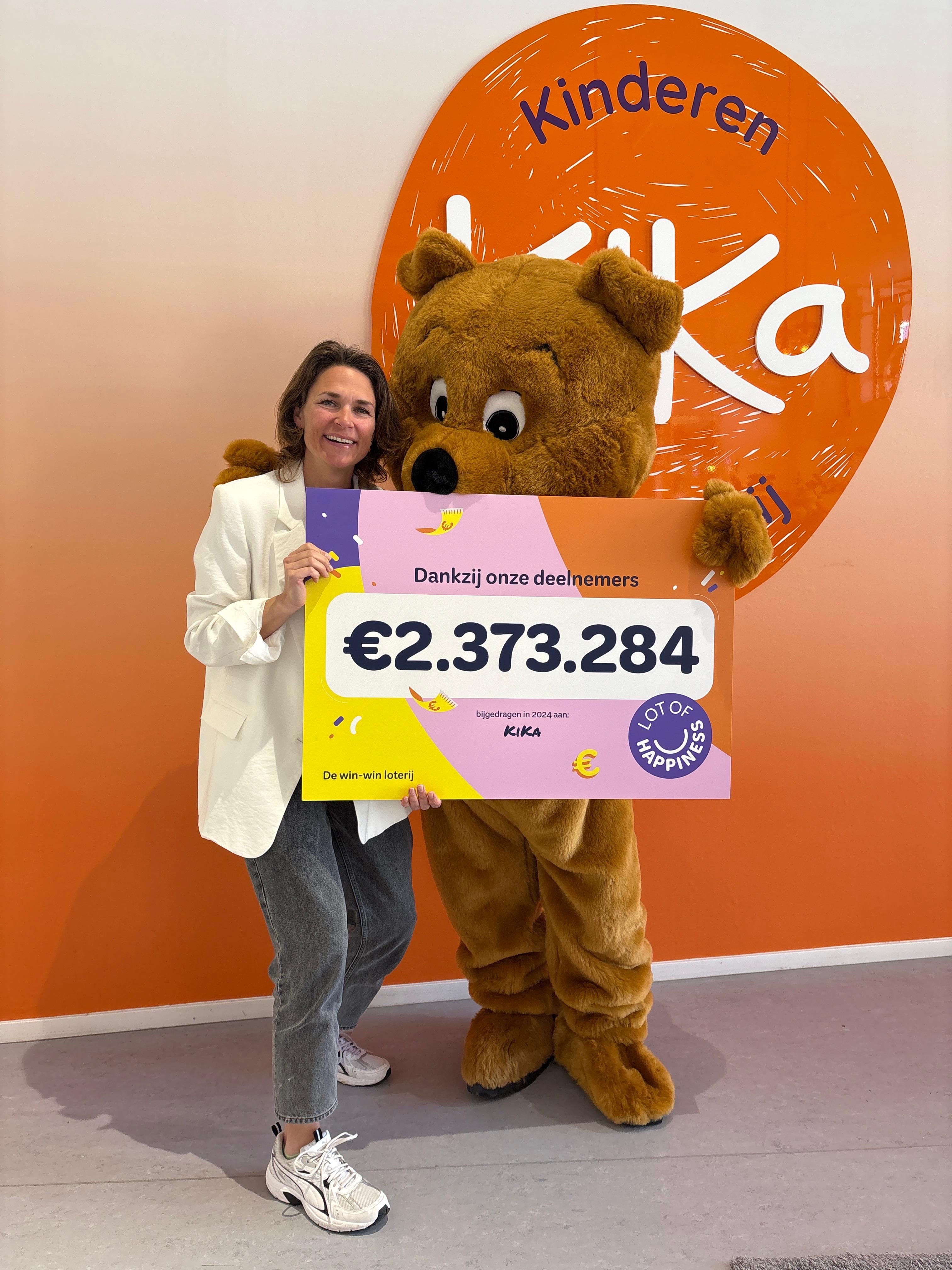 Opgehaald in 2024 voor Kika, ruim 2.3 miljoen