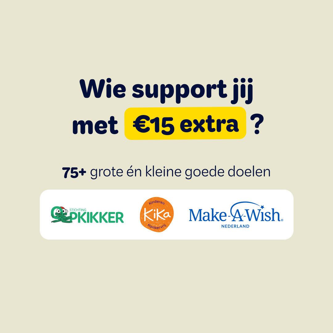 €15 extra voor jouw goede doel bij Lot of Happiness
