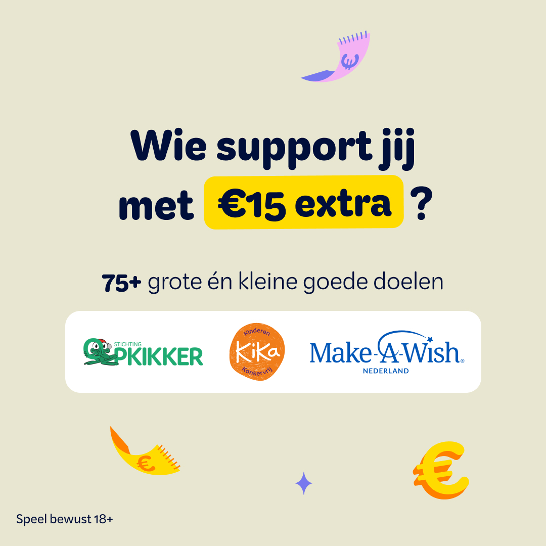 €15 extra naar jouw goede doel bij Lot of Happiness